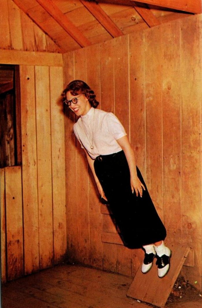 Mystery Spot - Vintage Postcard (newer photo)